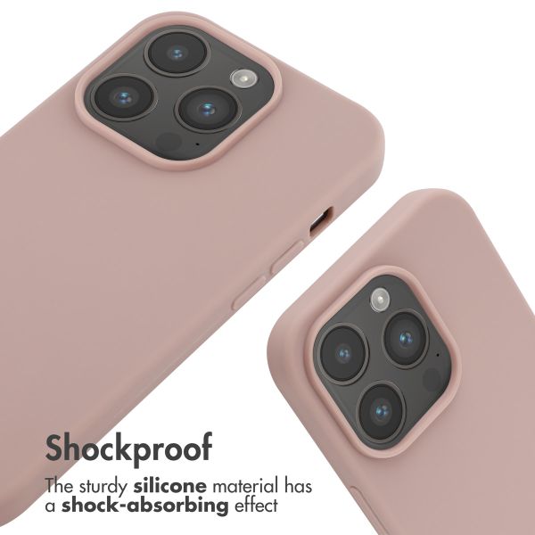 imoshion Silicone Case with Strap Apple iPhone 14 Pro - Sand Pink