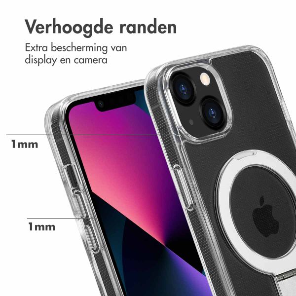 Accezz Ring Stand Backcover met MagSafe Apple iPhone 13 - Transparant