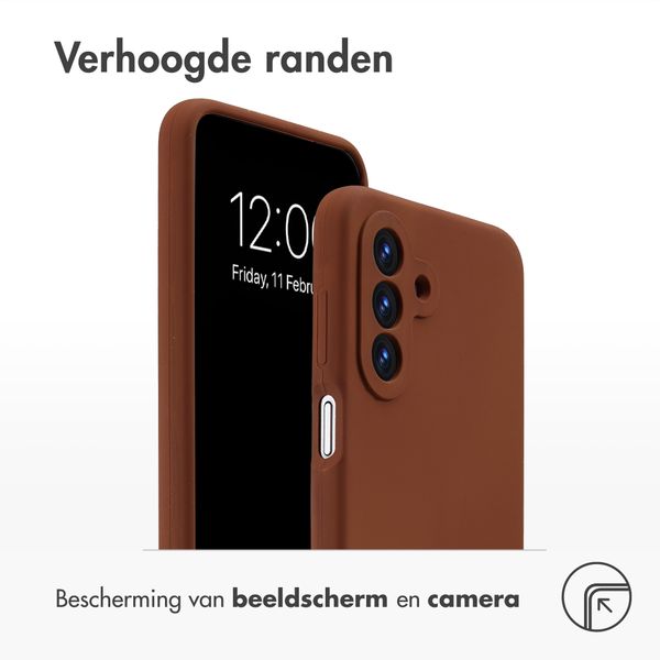 Accezz Liquid Silicone Backcover Samsung Galaxy A18 (4G) - New Tea Brown