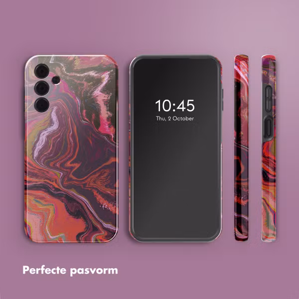 Selencia Vivid Backcover Samsung Galaxy A15 (5G) - Marble Purple