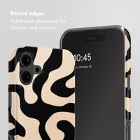 Selencia Vivid Back Cover Apple iPhone 16 - Art Wave Black