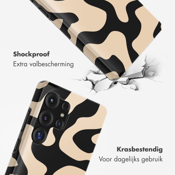 Selencia Vivid Backcover met MagSafe Samsung Galaxy S25 Ultra - Art Wave Black