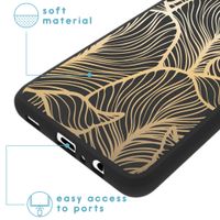 imoshion Design hoesje Samsung Galaxy A12 - Golden Leaves