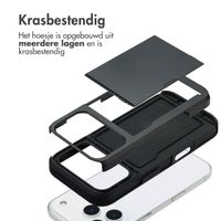 imoshion Backcover met pasjeshouder Apple iPhone 17 Pro - Zwart