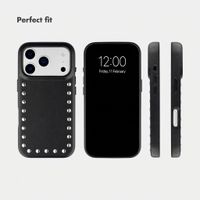 Selencia Studs Back Cover with MagSafe Apple iPhone 17 Pro Max - Velvet Black