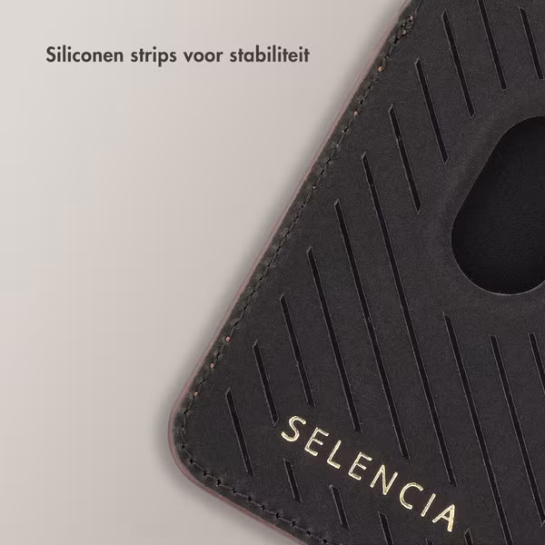 Selencia Croco Pashouder met MagSafe - Choco Brown