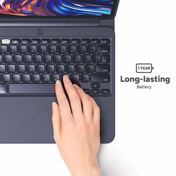 ZAGG Pro Keys 2 AZERTY keyboard bookcase iPad Pro 11 (2024) M4 - Zwart