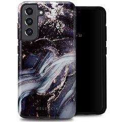 Selencia Vivid Backcover Samsung Galaxy S21 FE - Chic Marble Black