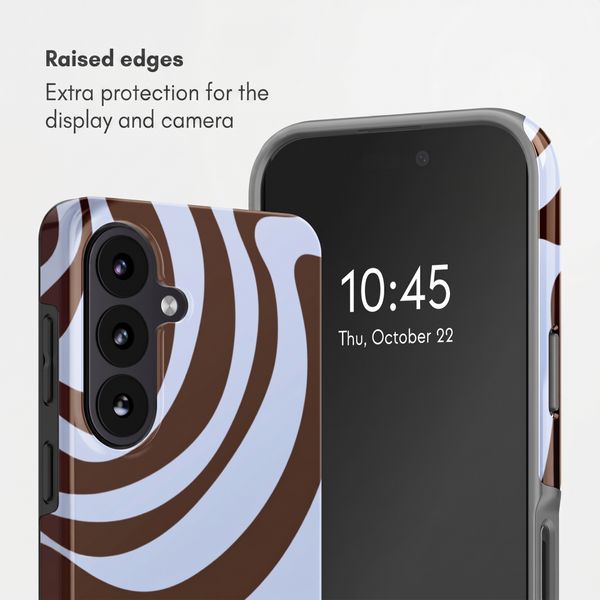 Selencia Vivid Back Cover with MagSafe Samsung Galaxy S26 - Dream Swirl Chocolate