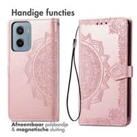 imoshion Mandala Bookcase Motorola Moto G05 / E15 - Rose Gold