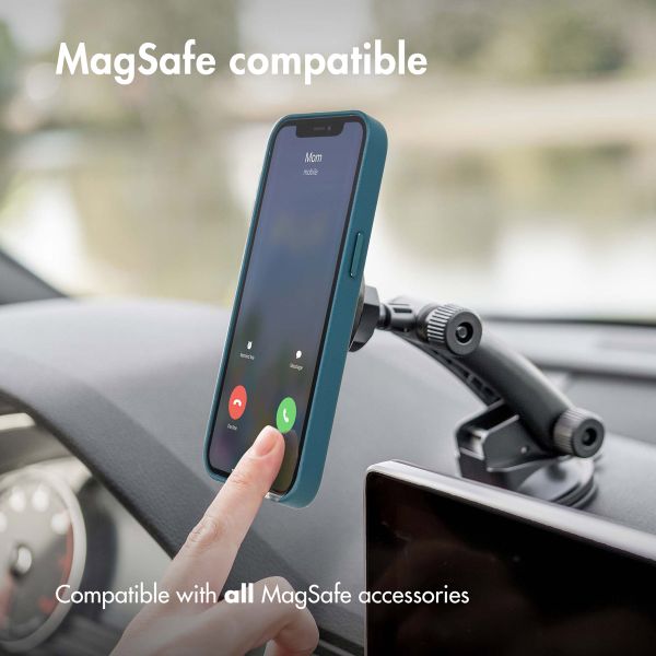 Accezz Leather Backcover met MagSafe Apple iPhone 14 Pro Max - Donkerblauw