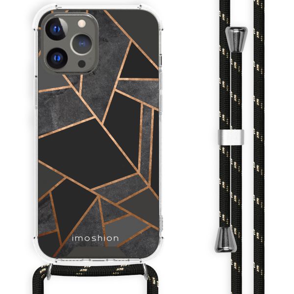 imoshion Design hoesje met koord iPhone 13 Pro Max - Grafisch Koper