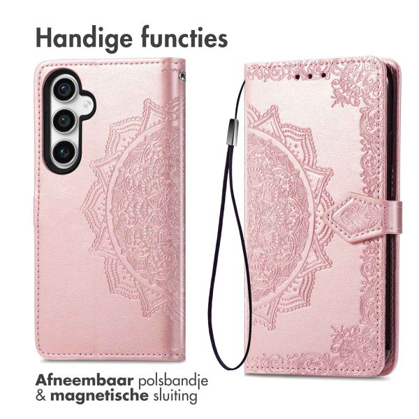 imoshion Mandala Bookcase Samsung Galaxy S23 FE - Rosé Goud