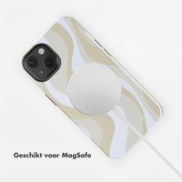 Selencia Vivid Backcover met MagSafe Apple iPhone 13 - Desert Waves Beige