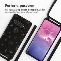 imoshion Siliconen design hoesje met koord Samsung Galaxy S10 - Sky Black