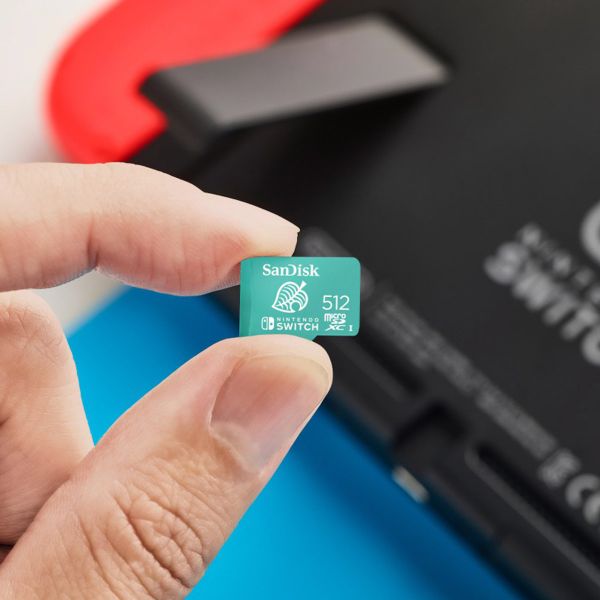 SanDisk microSD Nintendo Switch - 512GB - Tanooki Leaf