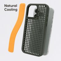 Callbuddy Hoesje met Strap Apple iPhone 16 Pro Max - Camo Orange
