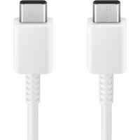 Samsung Originele USB-C naar USB-C kabel - 1.8 meter - 25 Watt + Originele Fast Charging Adapter USB-C Oplader - 25 Watt - Wit