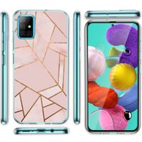 imoshion Design hoesje Samsung Galaxy A31 - Grafisch Koper / Roze