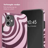 Selencia Vivid Tough Backcover iPhone 11 - Wavy Swirl Pink Plum