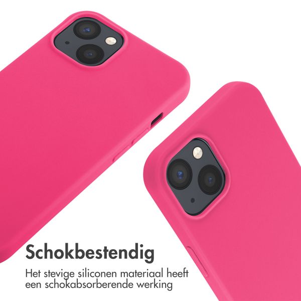 imoshion Siliconen hoesje met koord iPhone 13 - Fluor Roze