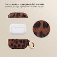 Selencia Sabi Case met panterprint  Apple Airpods Pro 3 - Mocha Brown