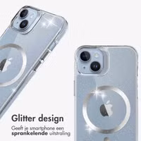 imoshion Clear Glitter Backcover met MagSafe Apple iPhone 14 - Zilver