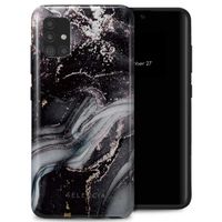 Selencia Vivid Tough Backcover Samsung Galaxy A51 - Chic Marble Black