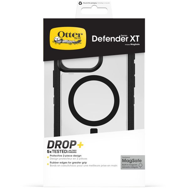 OtterBox Defender Rugged Backcover met MagSafe iPhone 15 Pro Max - Transparant / Zwart