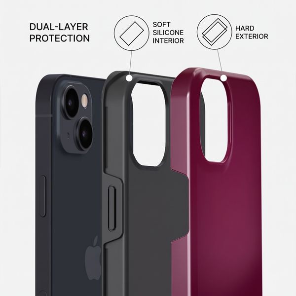 Burga Tough Case with MagSafe Apple iPhone 13 - Dark Cherry