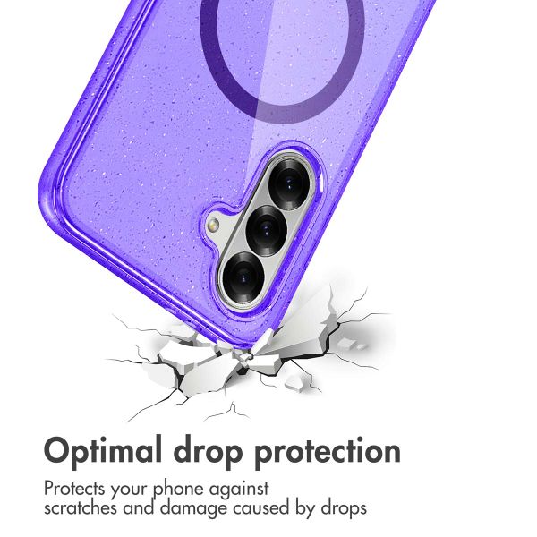 imoshion Sparkle Backcover met MagSafe Samsung Galaxy A56 - Glitter Paars