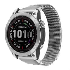 imoshion QuickFit® Milanees bandje Garmin Watch | 22 mm aansluiting - Zilver