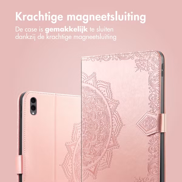 imoshion Mandala Bookcase Samsung Galaxy Tab S11 Ultra - Rose Gold