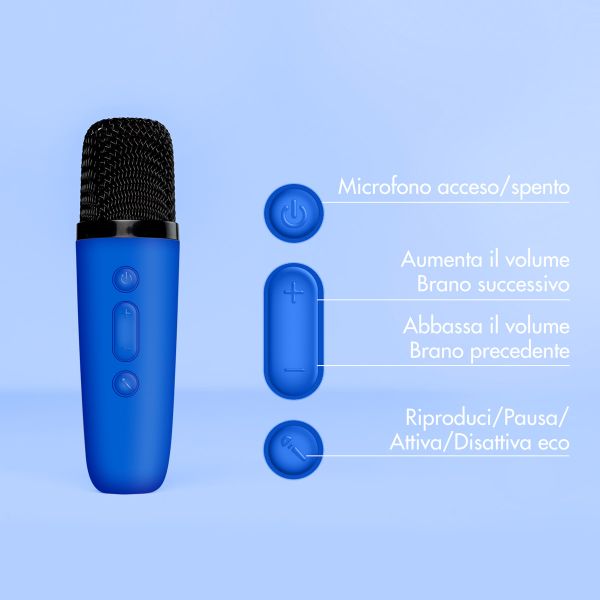 imoshion Kids Karaoke Set - Speaker en microfoon - Cobalt Blue