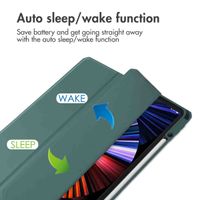 imoshion Trifold Hard Case Book Cover Apple iPad Pro 12.9 (2018/2020/2021/2022) - Green