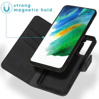 imoshion Uitneembare 2-in-1 Luxe Bookcase Samsung Galaxy S21 FE - Zwart