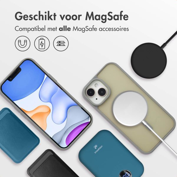 imoshion Color Guard Backcover met MagSafe iPhone 15 - Grijs