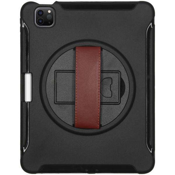 Defender Backcover met strap iPad Air 11 inch (2024) M2 / Air 5 (2022) / Air 4 (2020) - Zwart