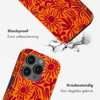 Selencia Vivid Tough Backcover met MagSafe iPhone 15 Pro Max - Tropical Vibes Apricot