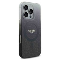 Guess MagSafe IML Glitter Gradient Case Apple iPhone 16 Pro Max - Zwart