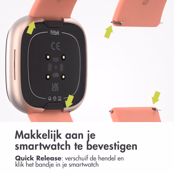 imoshion Siliconen bandje Fitbit Versa / Versa 2 / Versa Lite - Maat S - Grapefruit