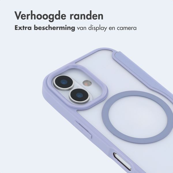 imoshion Transparante Bookcase met MagSafe Apple iPhone 16 - Lila