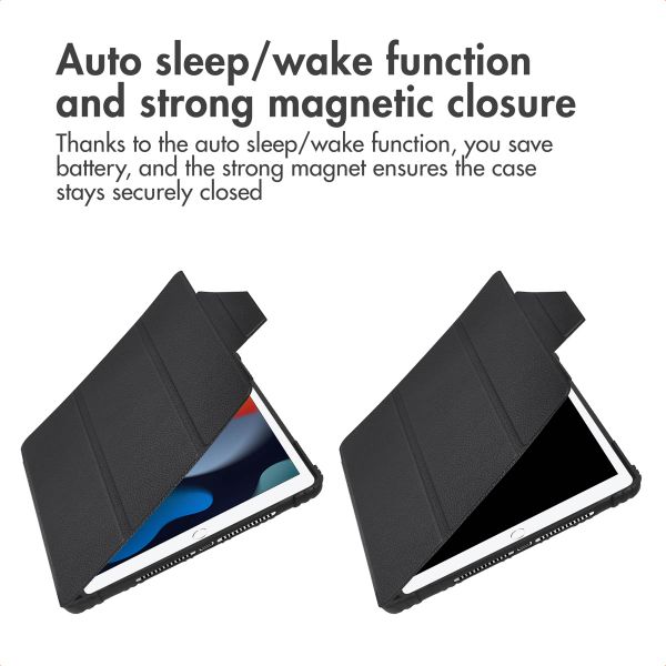 Accezz Rugged Trifold Bookcase Apple iPad 9 (2021) 10.2 inch / iPad 8 (2020) 10.2 inch / iPad 7 (2019) 10.2 inch - Black