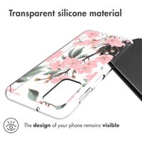 imoshion Design hoesje Samsung Galaxy A13 (5G) / A04s - Bloem - Roze / Groen