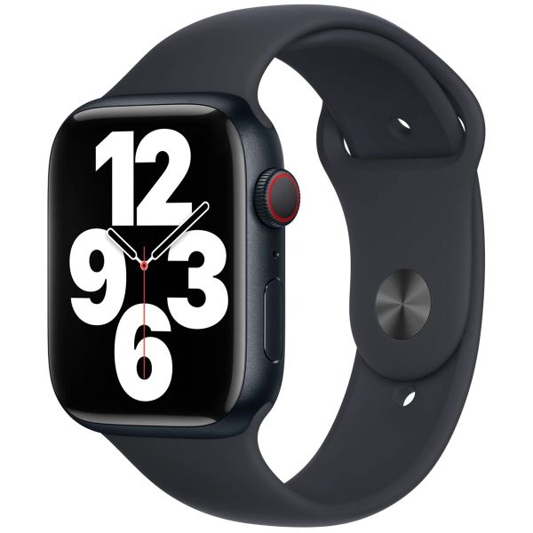 Sport Band voor de Apple Watch Series 1 t m 10 SE Ultra 2 44 45 46 49 mm Midnight XL