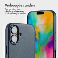 Accezz Leather Bookcase 2-in-1 met MagSafe Apple iPhone 16 - Nightfall Blue