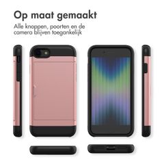 imoshion Backcover met pasjeshouder Apple iPhone SE (2022 / 2020) / 8 / 7 - Rosé Goud