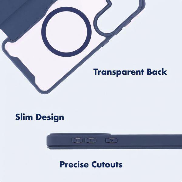 imoshion Transparent Bookcase with MagSafe Samsung Galaxy S26 - Blue