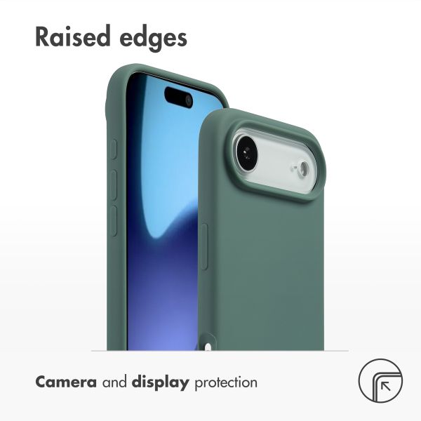 Accezz Liquid Silicone Back Cover with MagSafe Apple iPhone Air - Dark Green