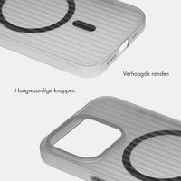 Accezz Lite Backcover met MagSafe | Fluted | Apple iPhone 15 Pro - Grijs